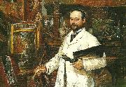 Ernst Josephson Portratt av ALFRED Wahlberg oil painting